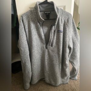 Patagonia Heather Gray Fleece Jacket